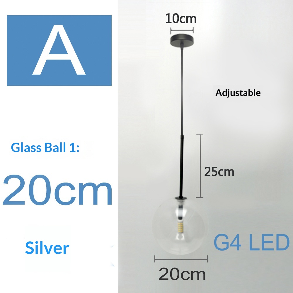 Nordic Pendant Light Glass