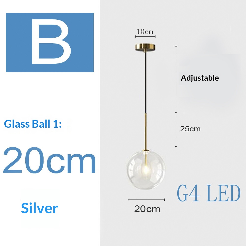 Nordic Pendant Light Glass