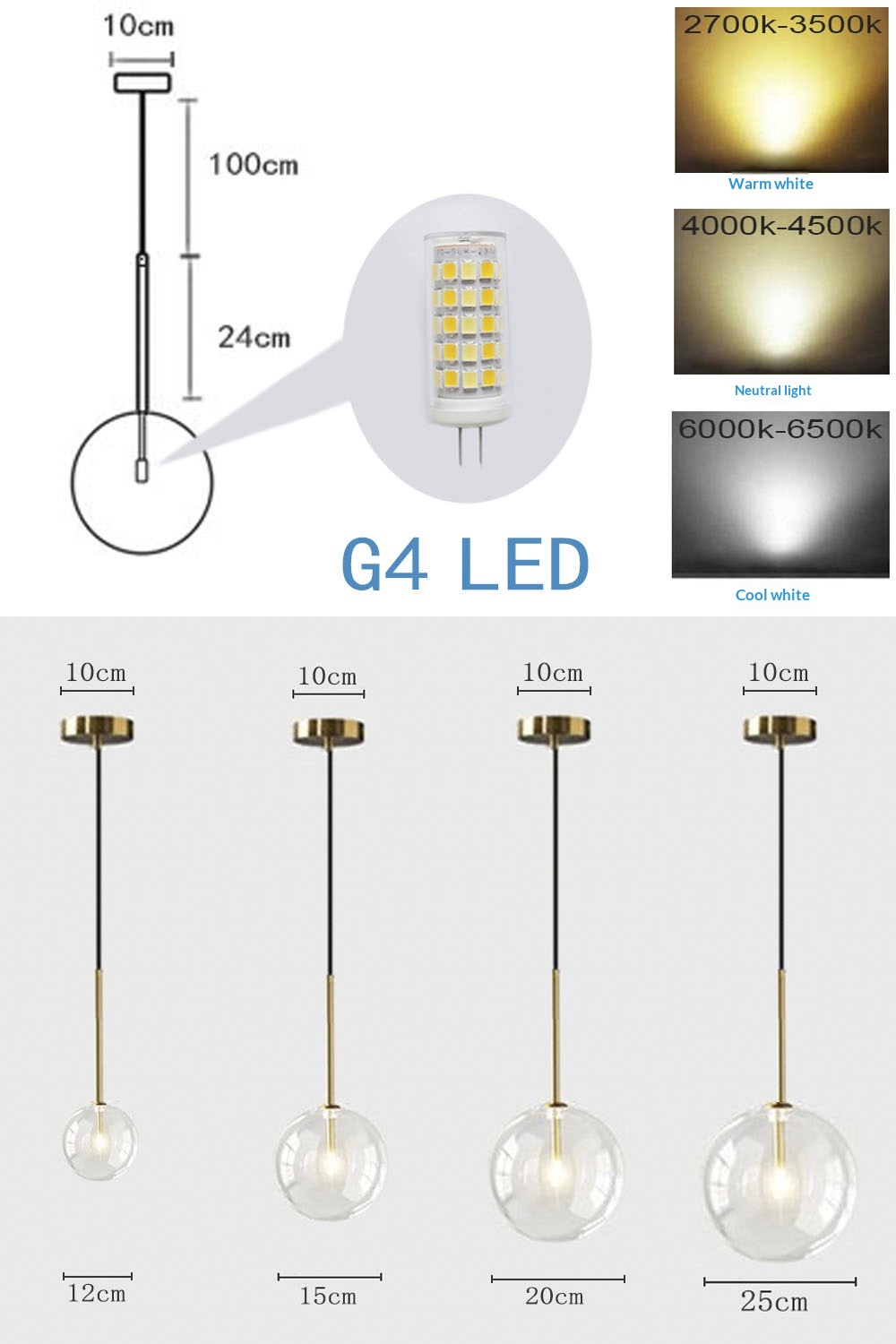 Nordic Pendant Light Glass