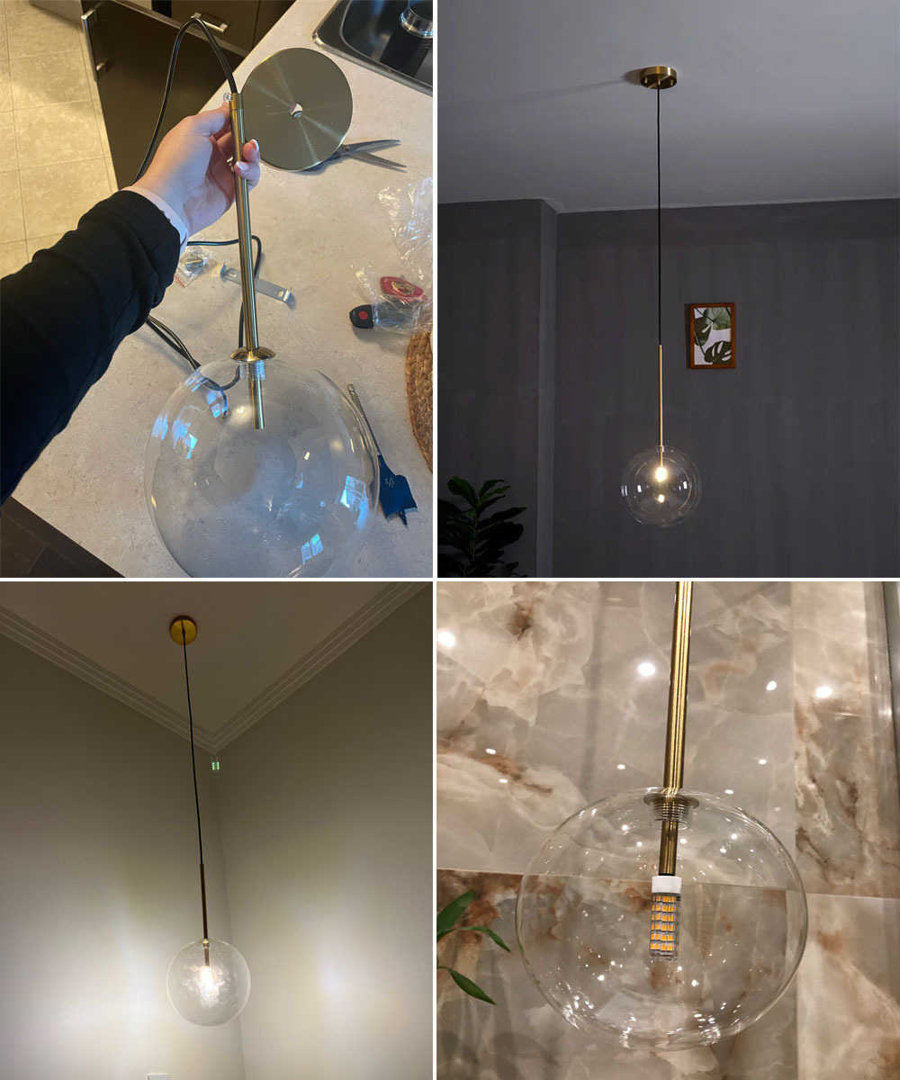 Nordic Pendant Light Glass