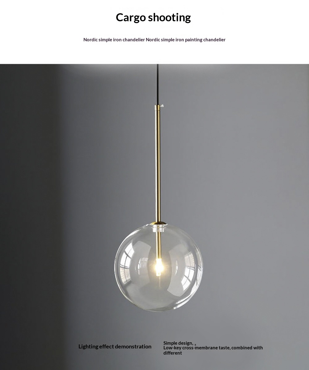 Nordic Pendant Light Glass