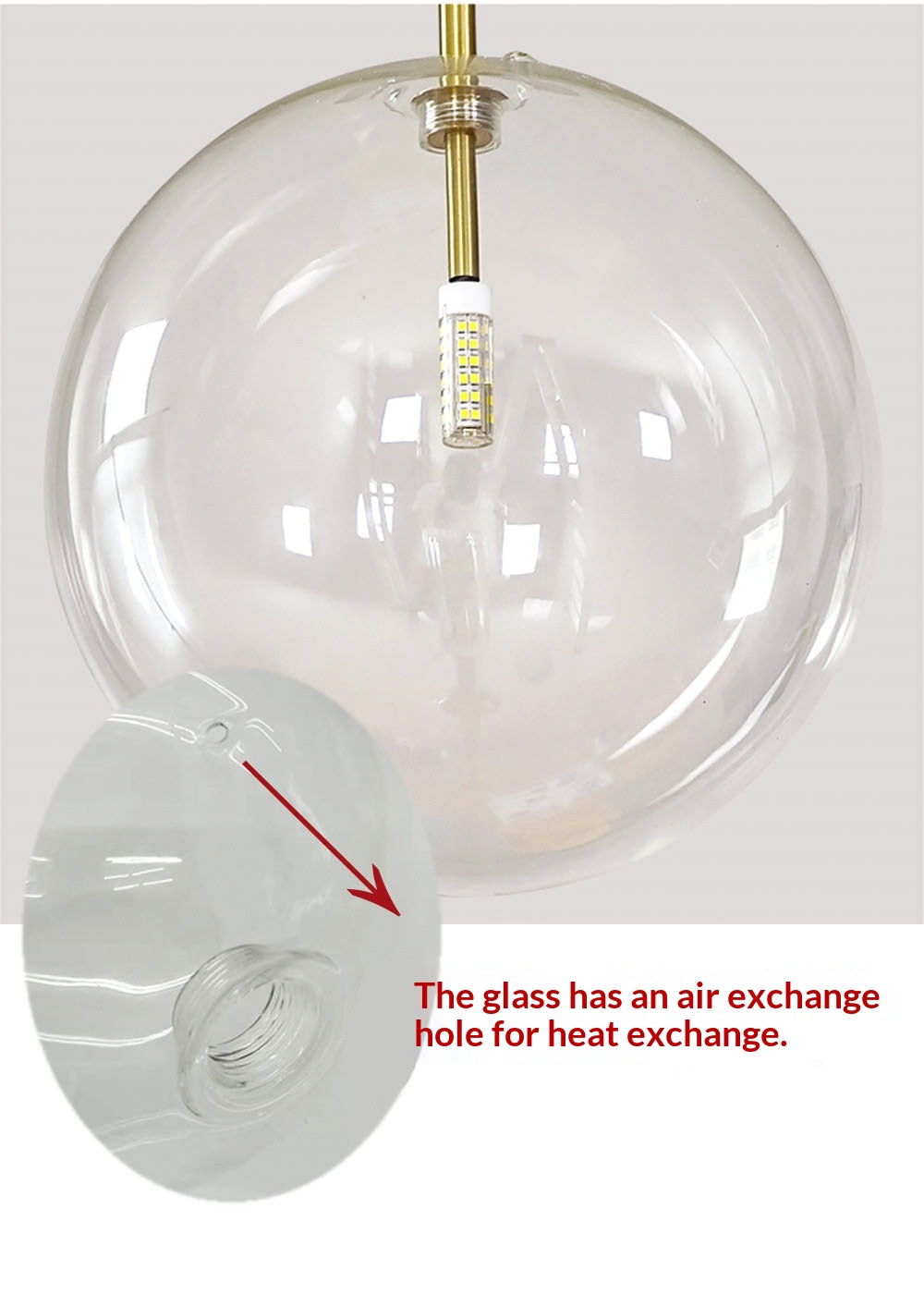 Nordic Pendant Light Glass