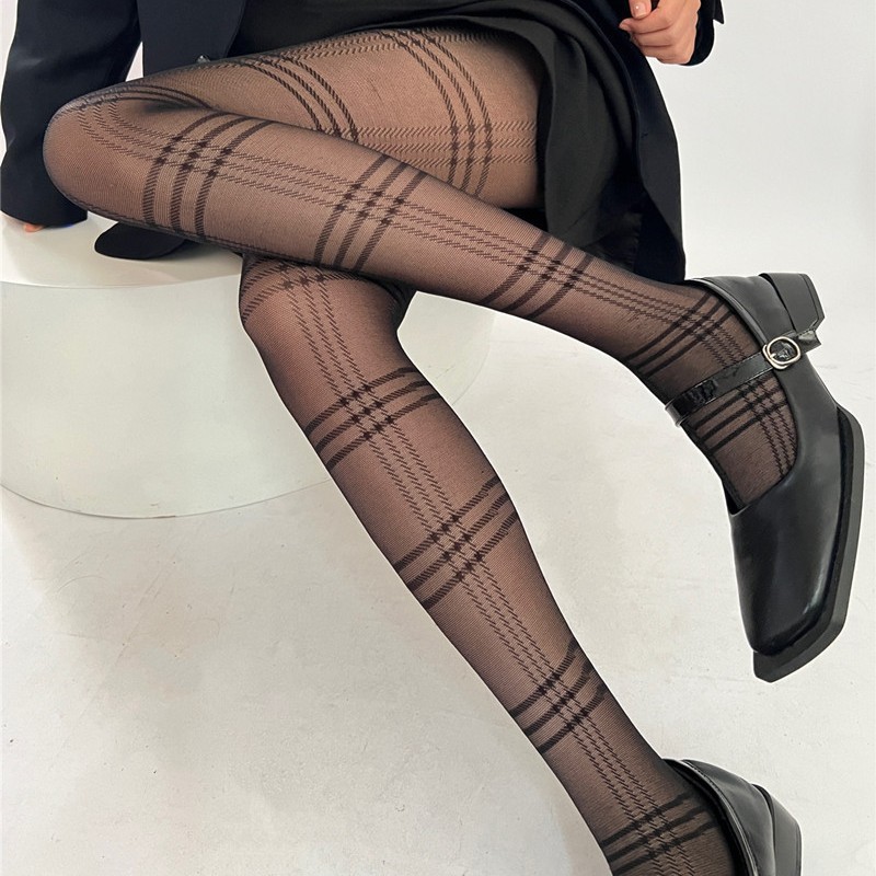 Black Silk Socks Women's Spring Autumn