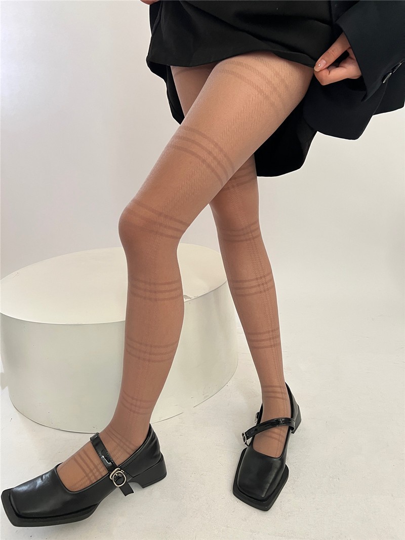 Black Silk Socks Women's Spring Autumn
