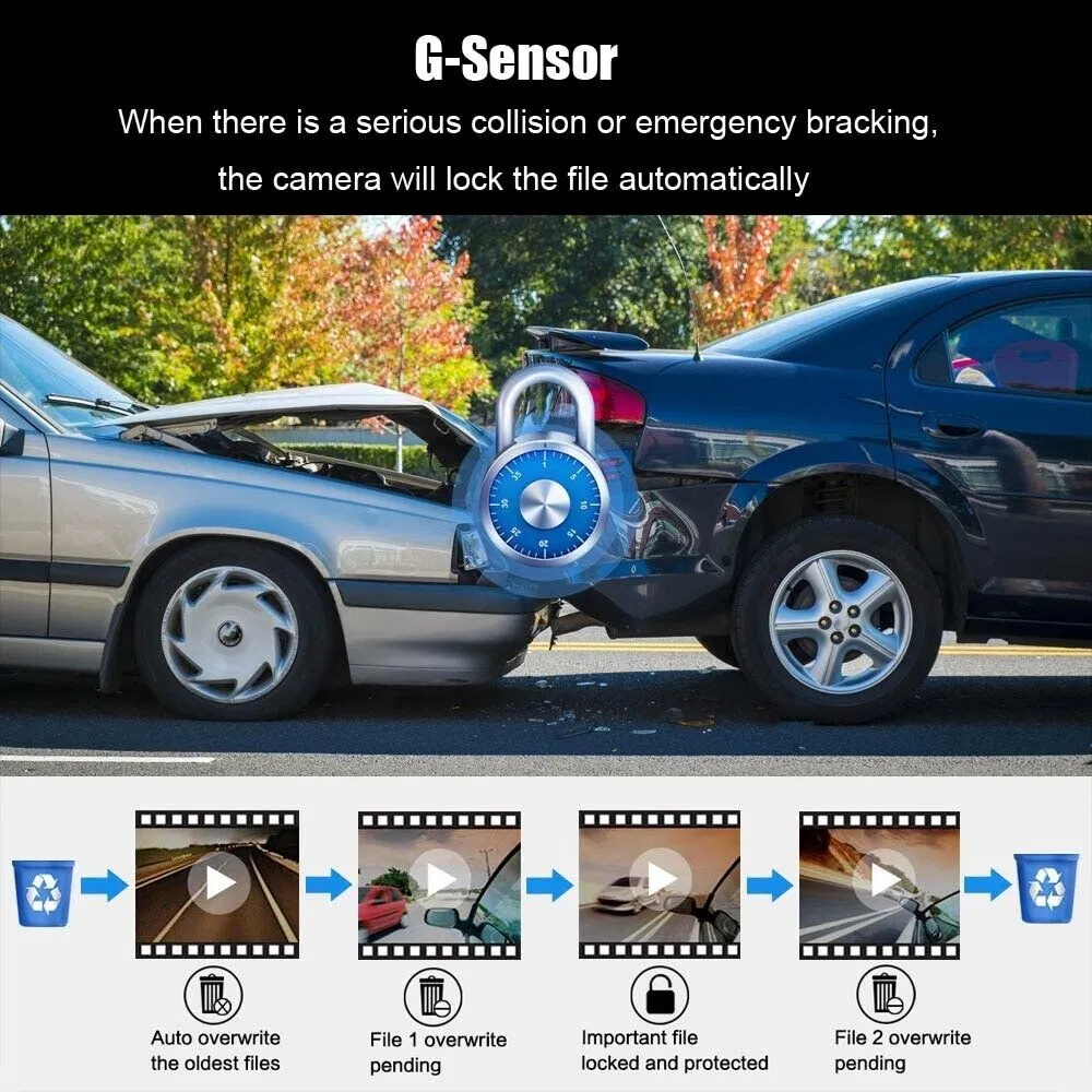 Dual Lens Car DVR Dash Cam