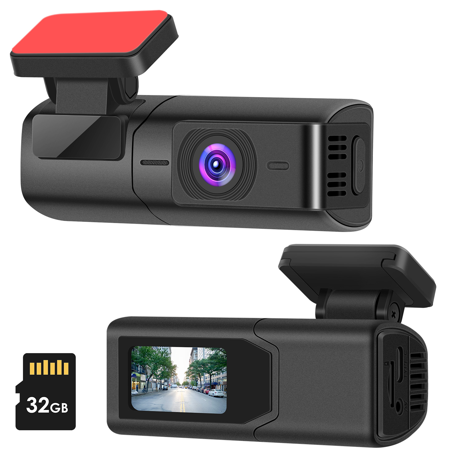 Front Dash Cam 2K HD WiFi