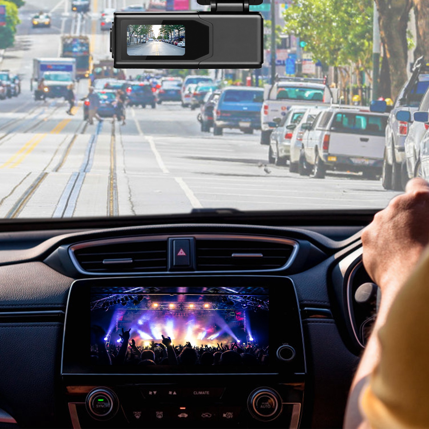 Front Dash Cam 2K HD WiFi