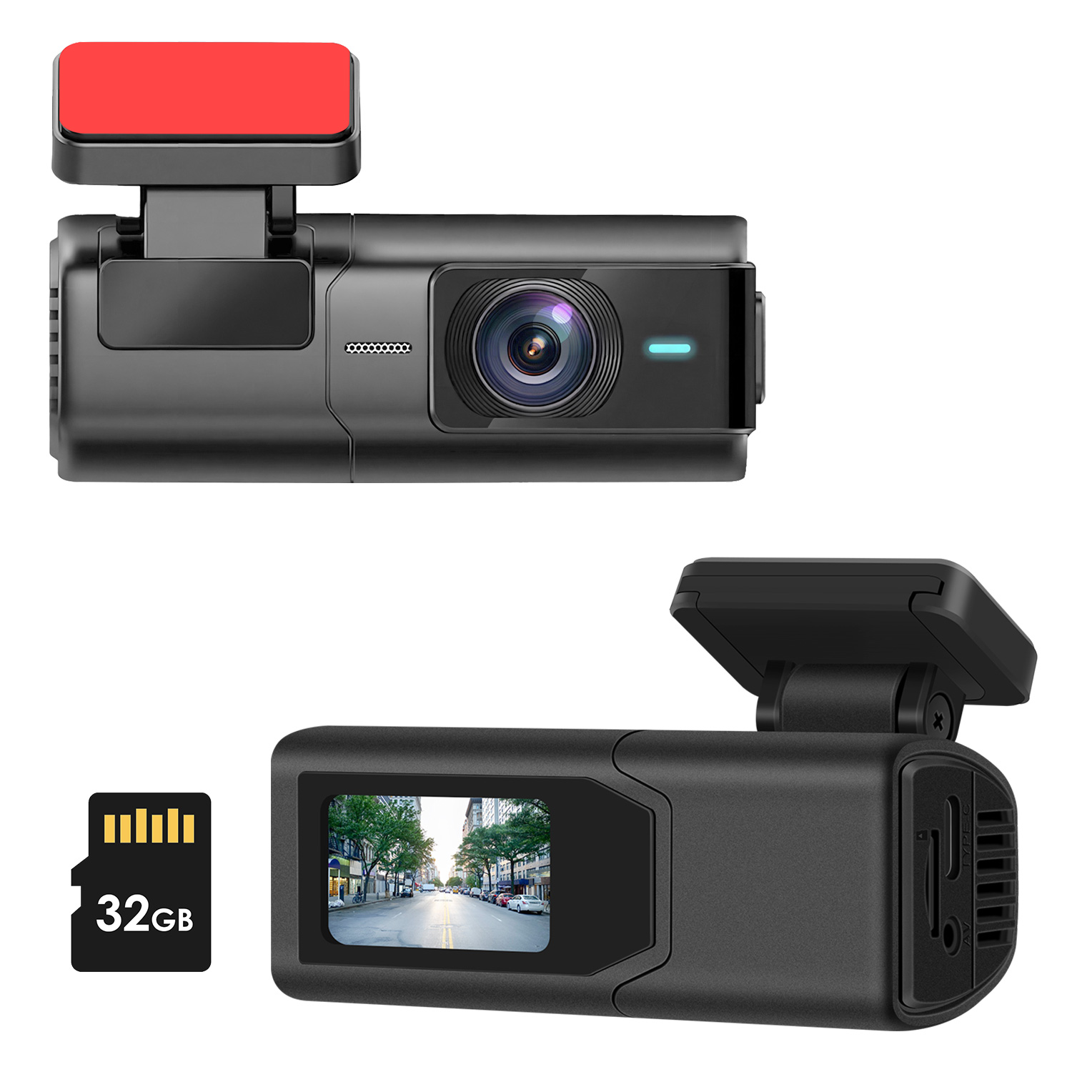 Front Dash Cam 2K HD WiFi