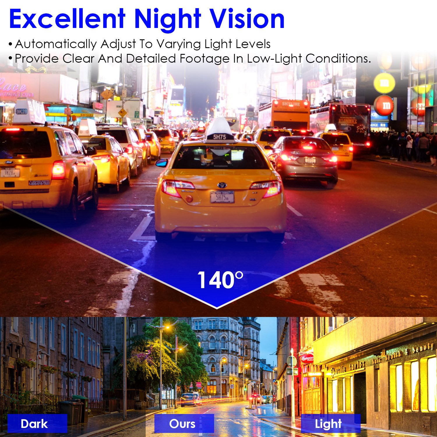 Front Dash Cam 2K HD WiFi