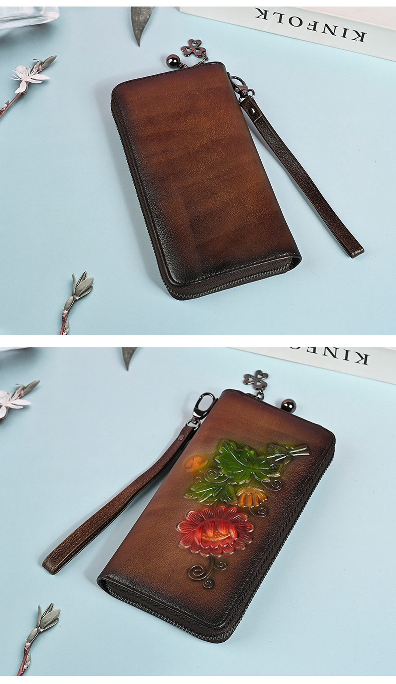 Long Wallet Clutch Purse