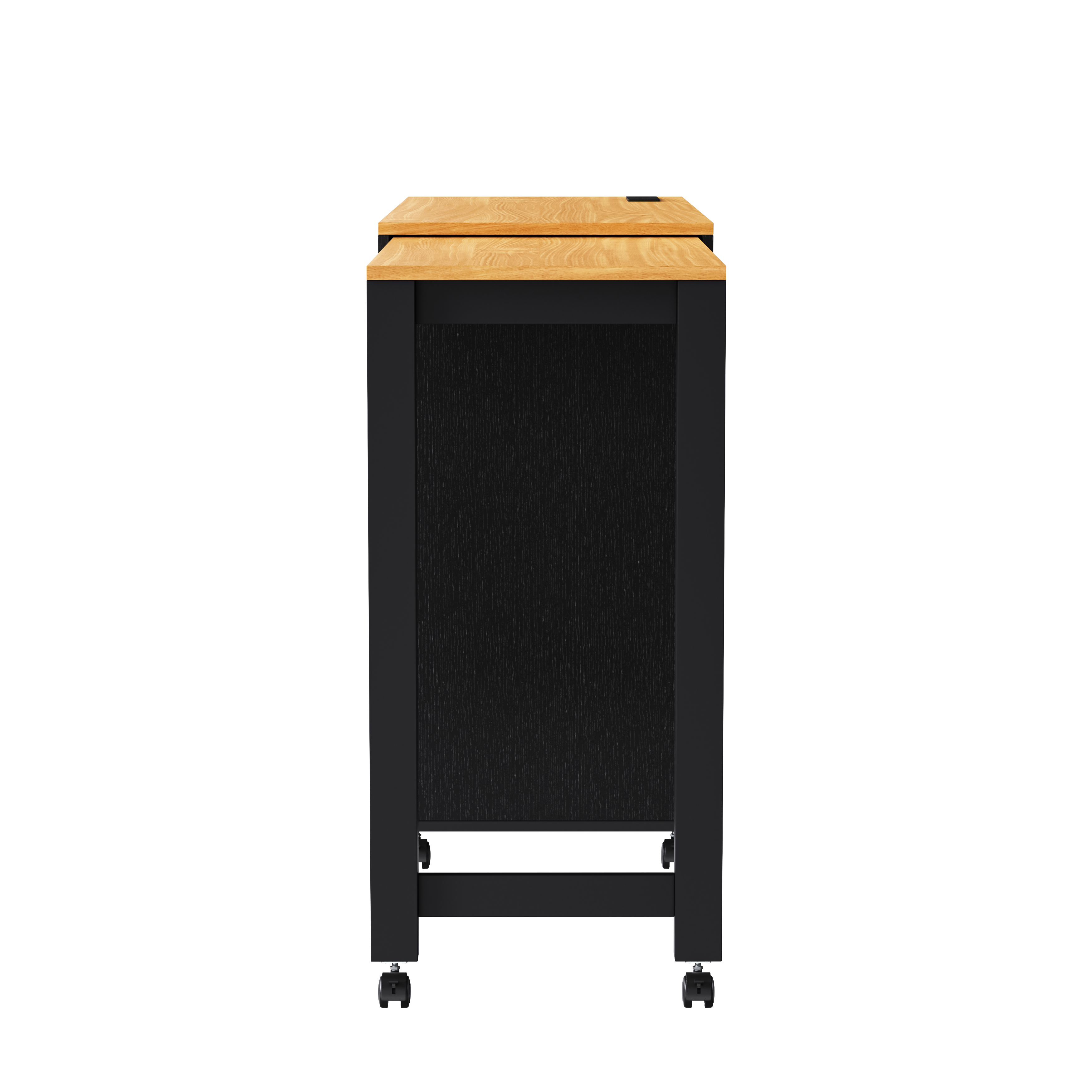 K&K Kitchen Island with Extendable Dining Table, 3 Drawers