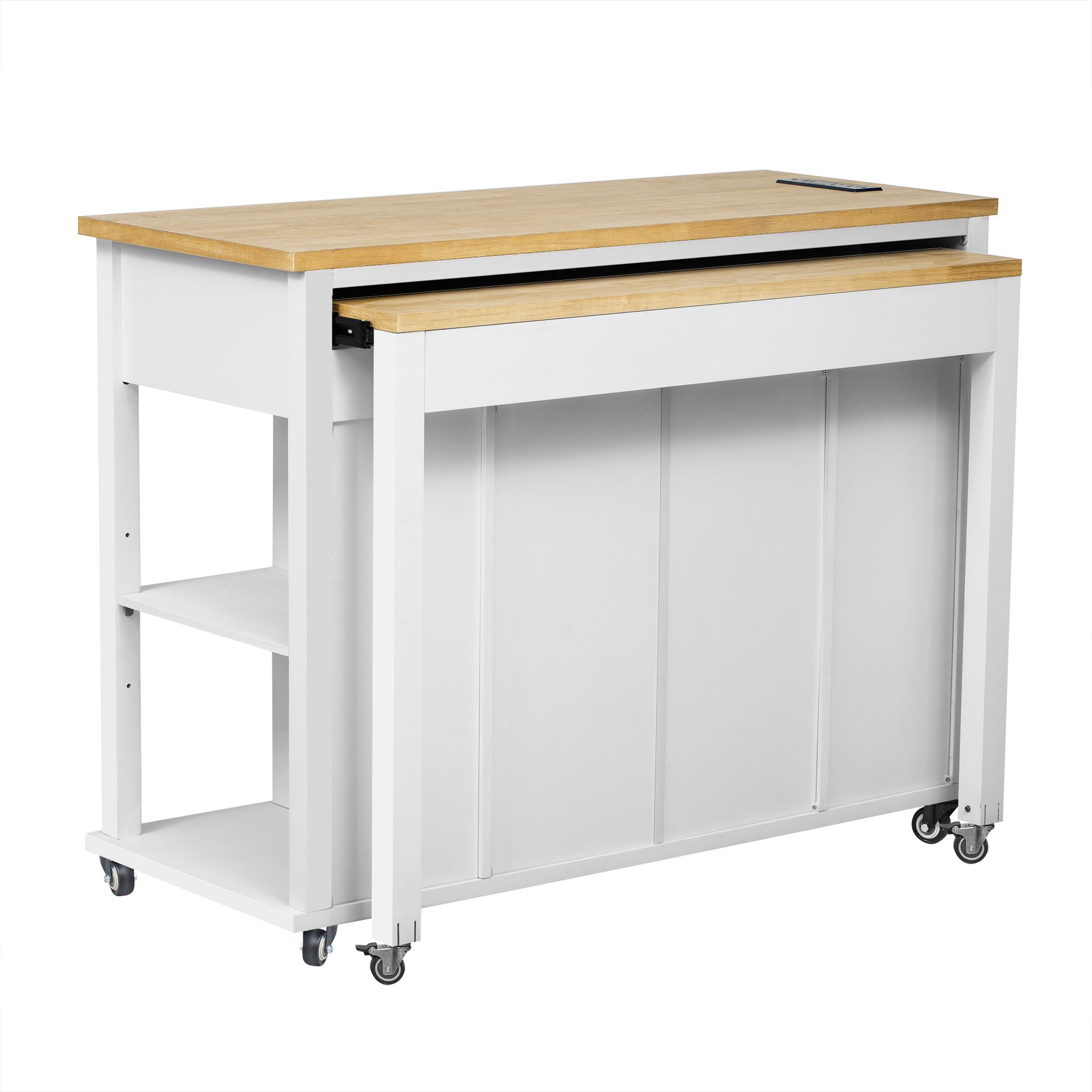 K&K Kitchen Island With Storage