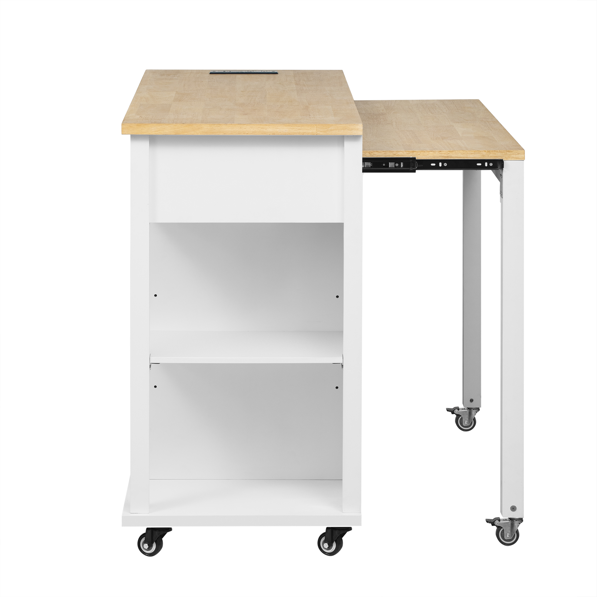 K&K Kitchen Island With Storage