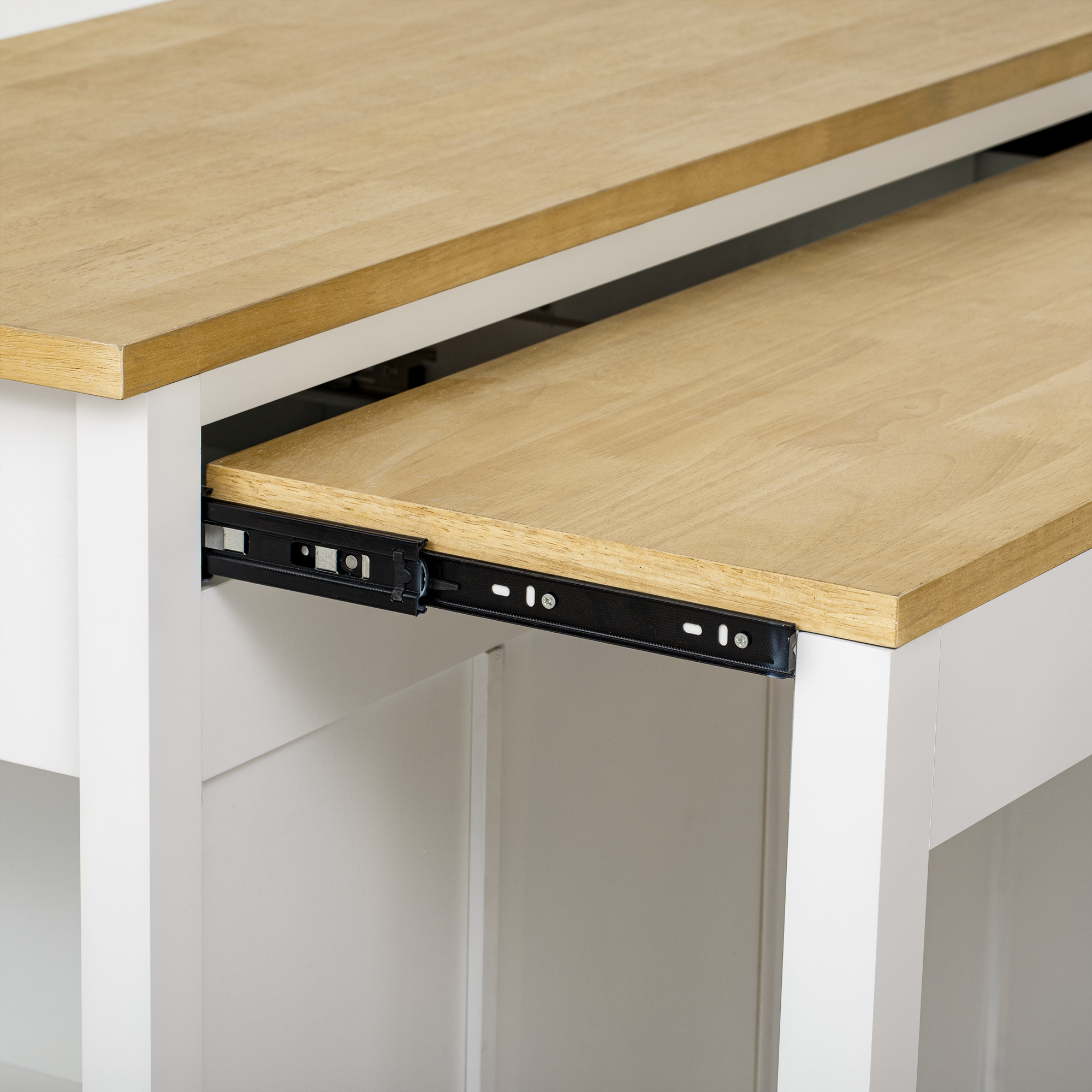 K&K Kitchen Island With Storage