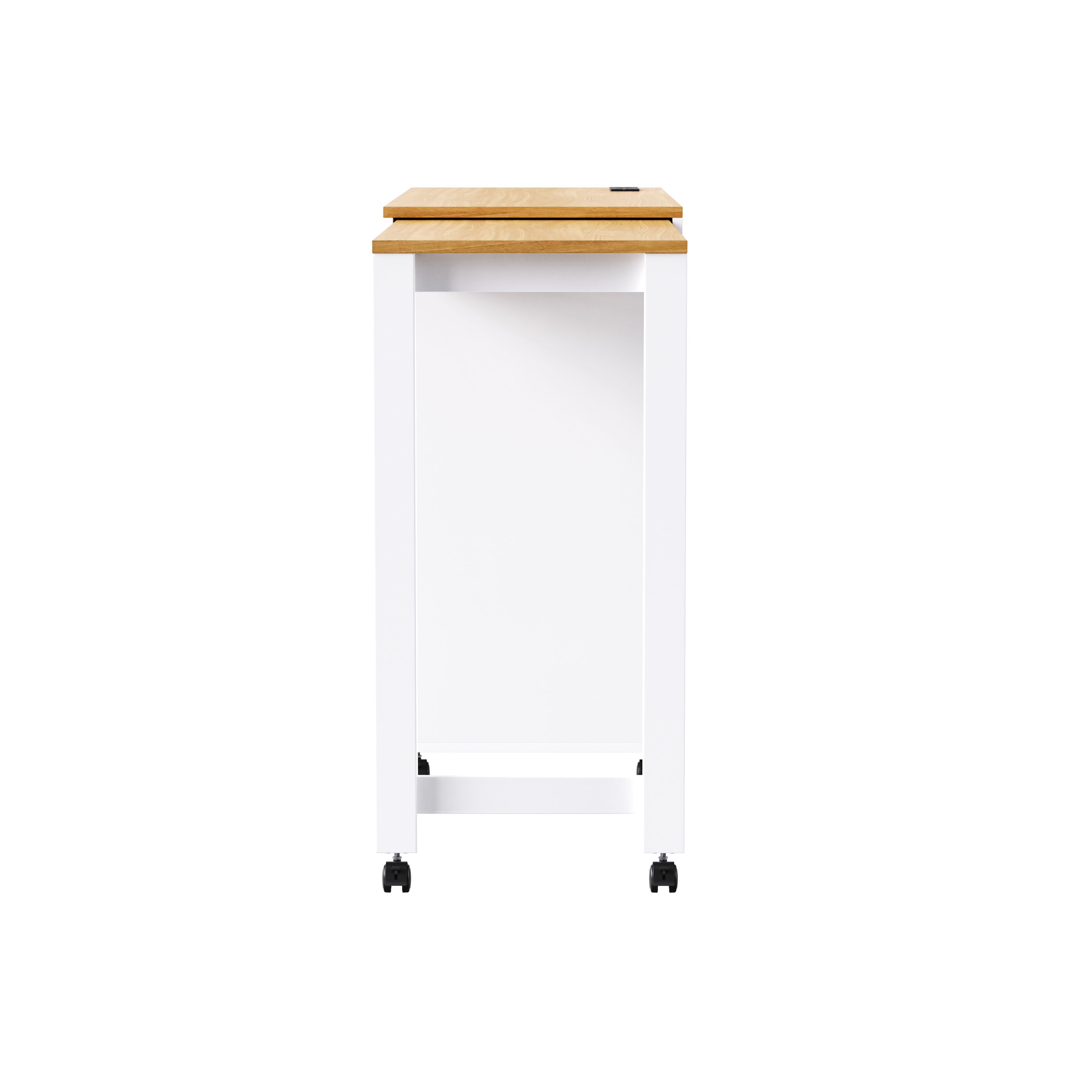 K&K Kitchen Island with Extendable Dining Table, 3 Drawers