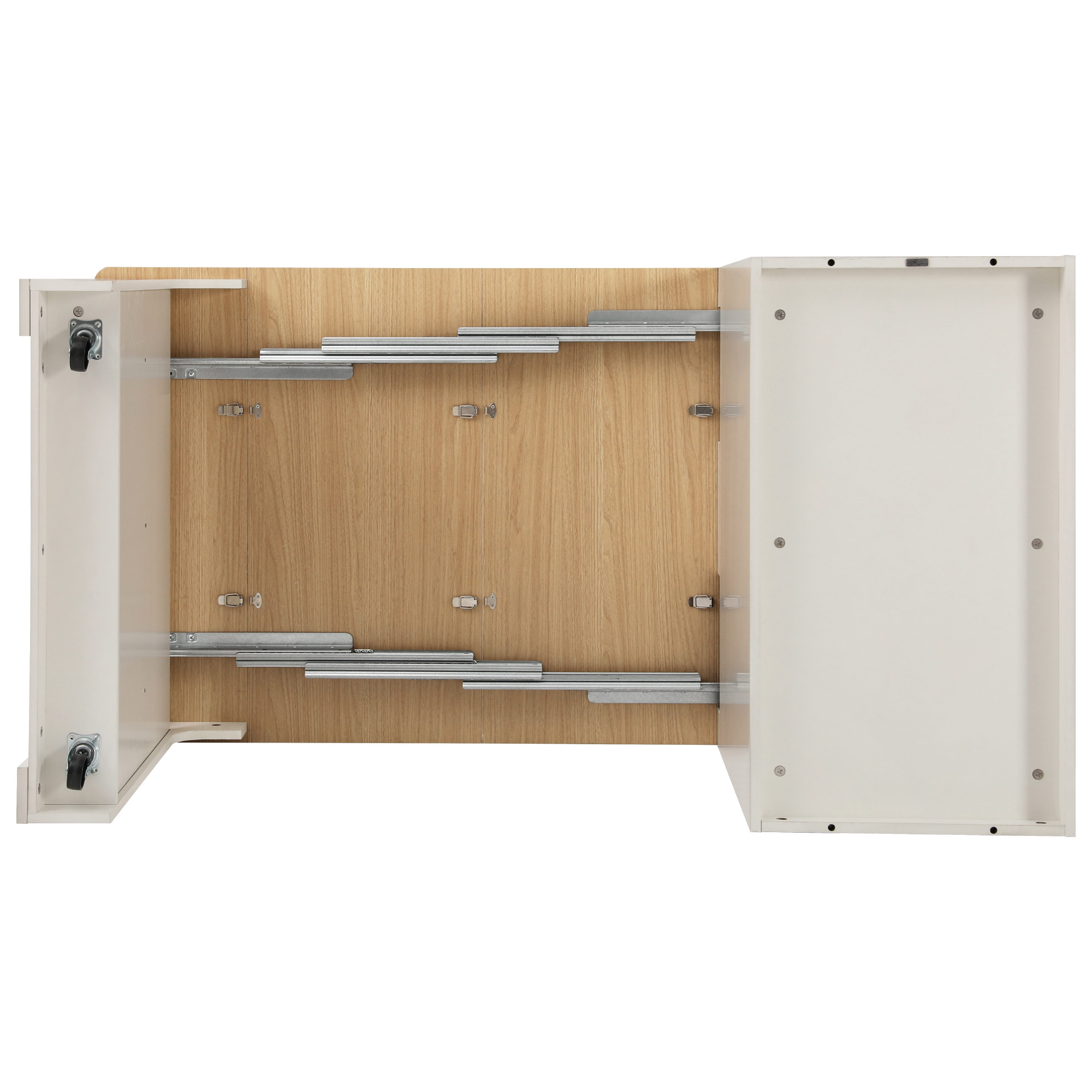 K&K Kitchen Island Extendable Table