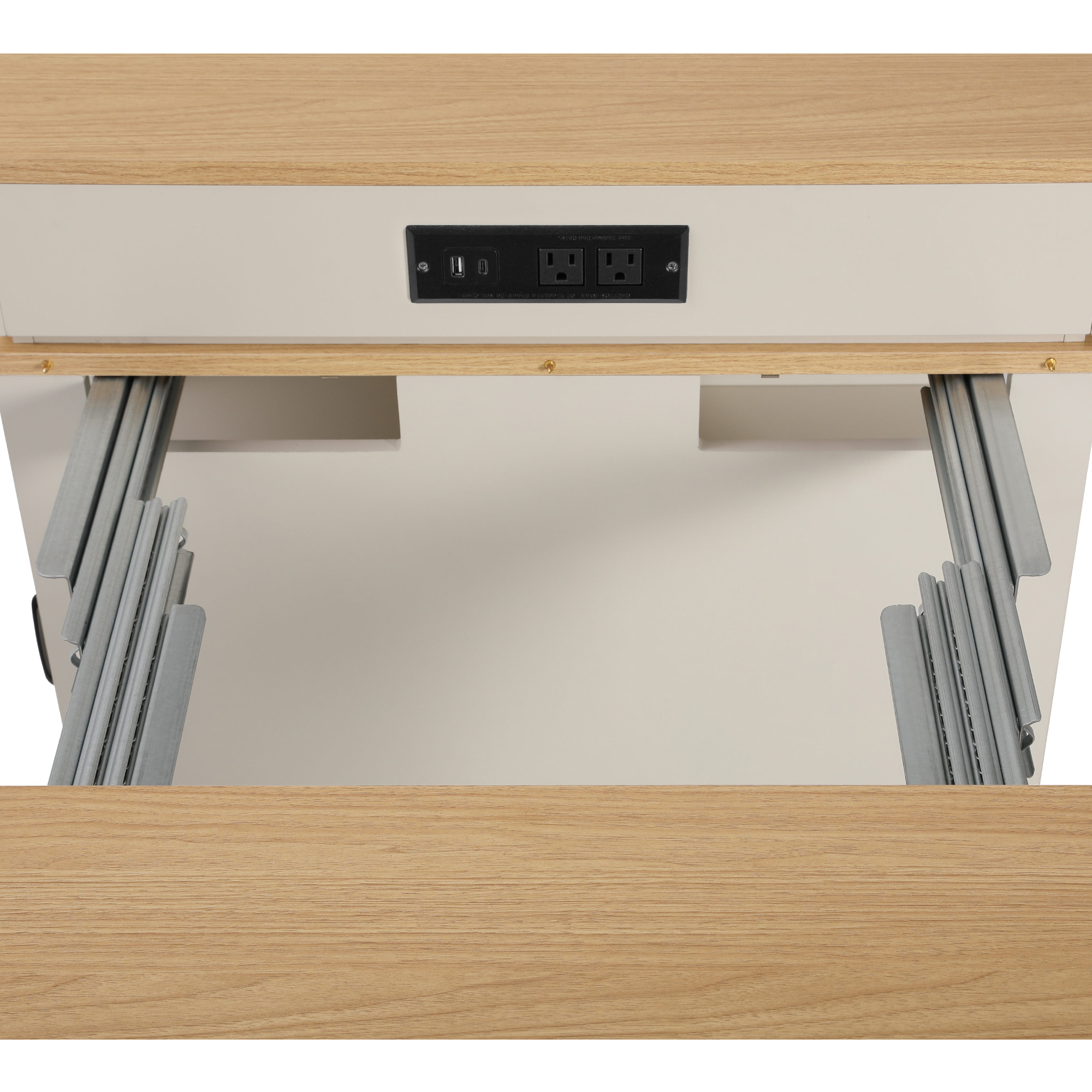 K&K Kitchen Island Extendable Table