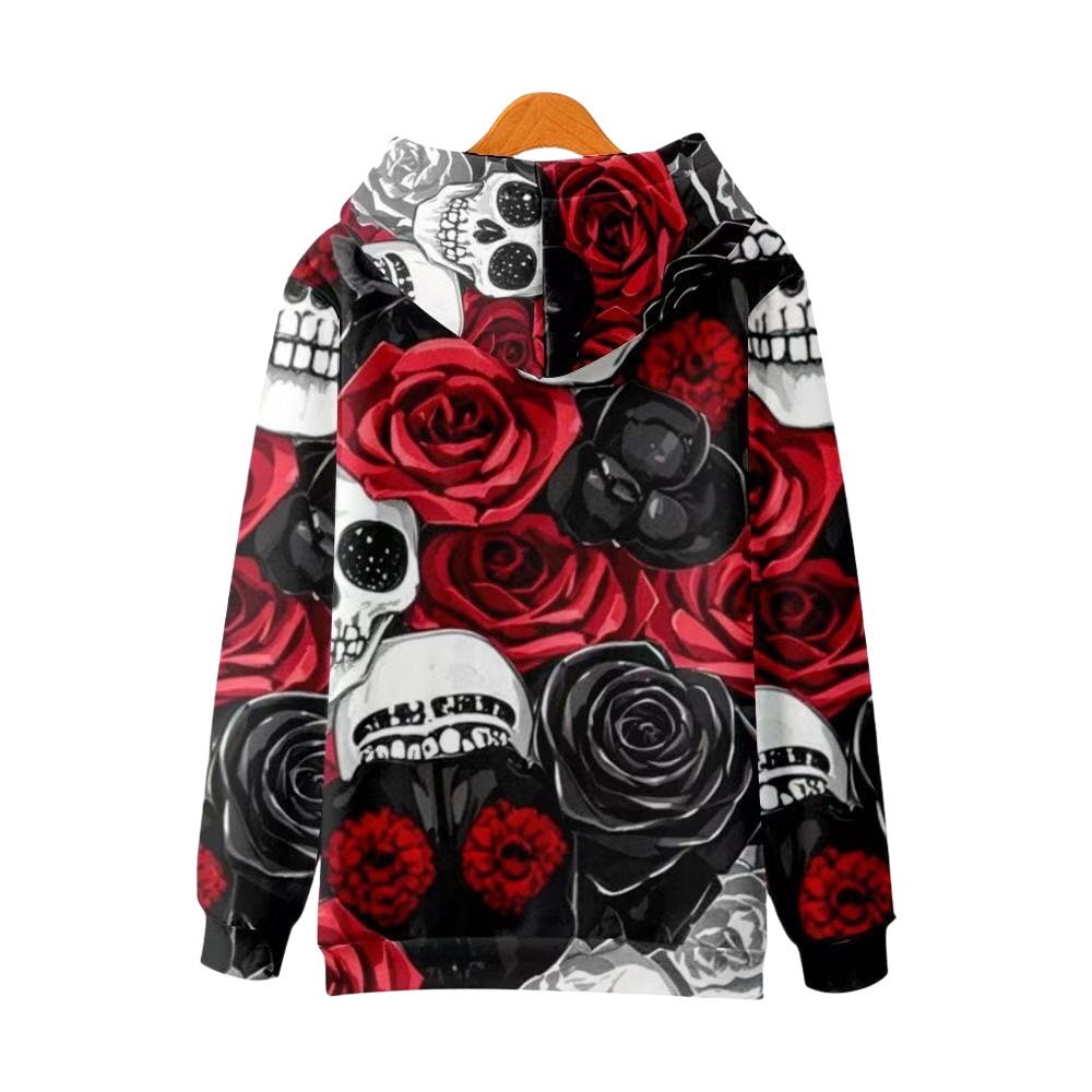Halloween Printed Hooded Sweatshirt