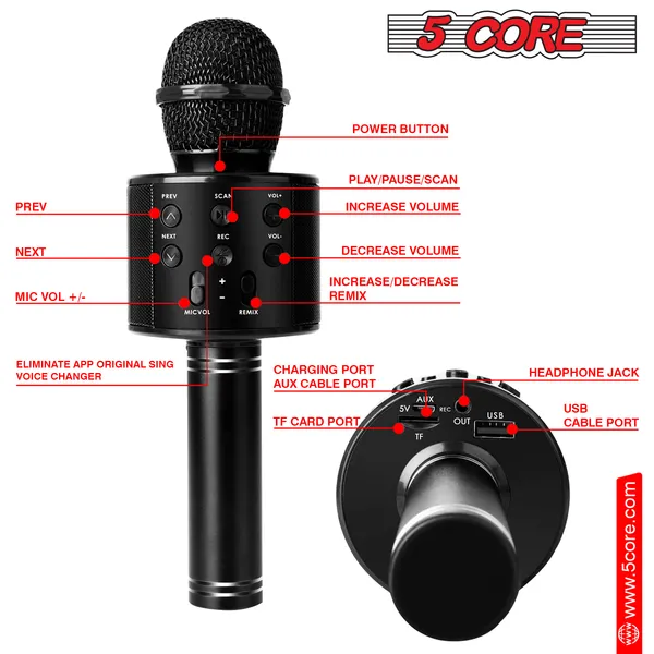 Wireless Karaoke Mic With Speaker