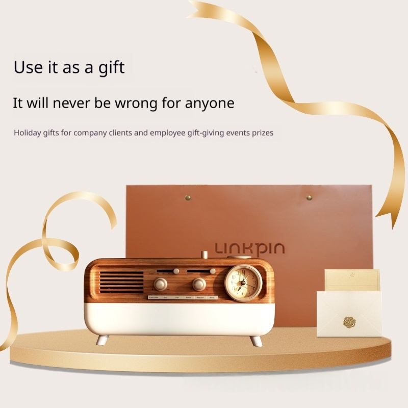Portable Alarm Clock Speaker Retro Ambience