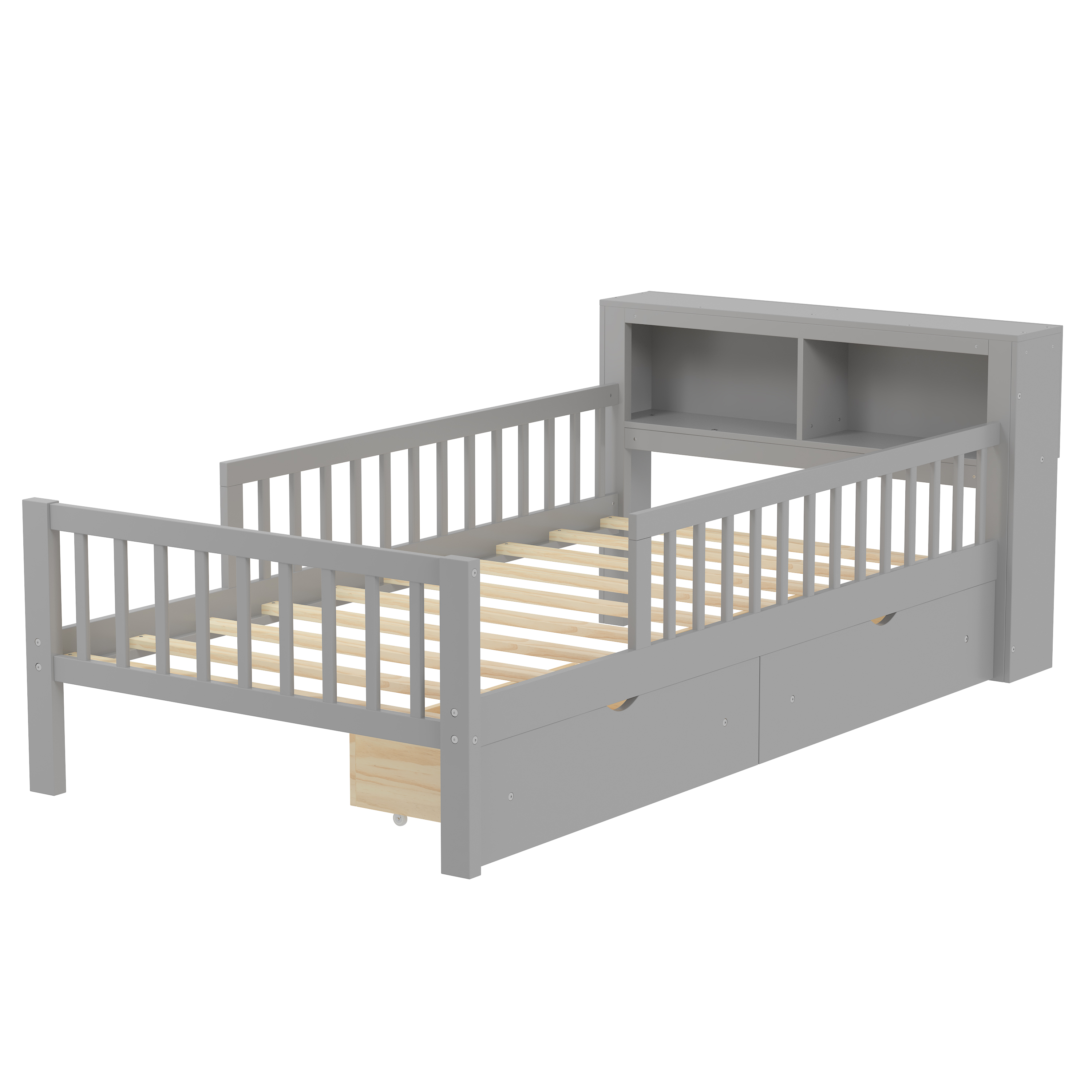 Twin Size Bed Storage Headboard