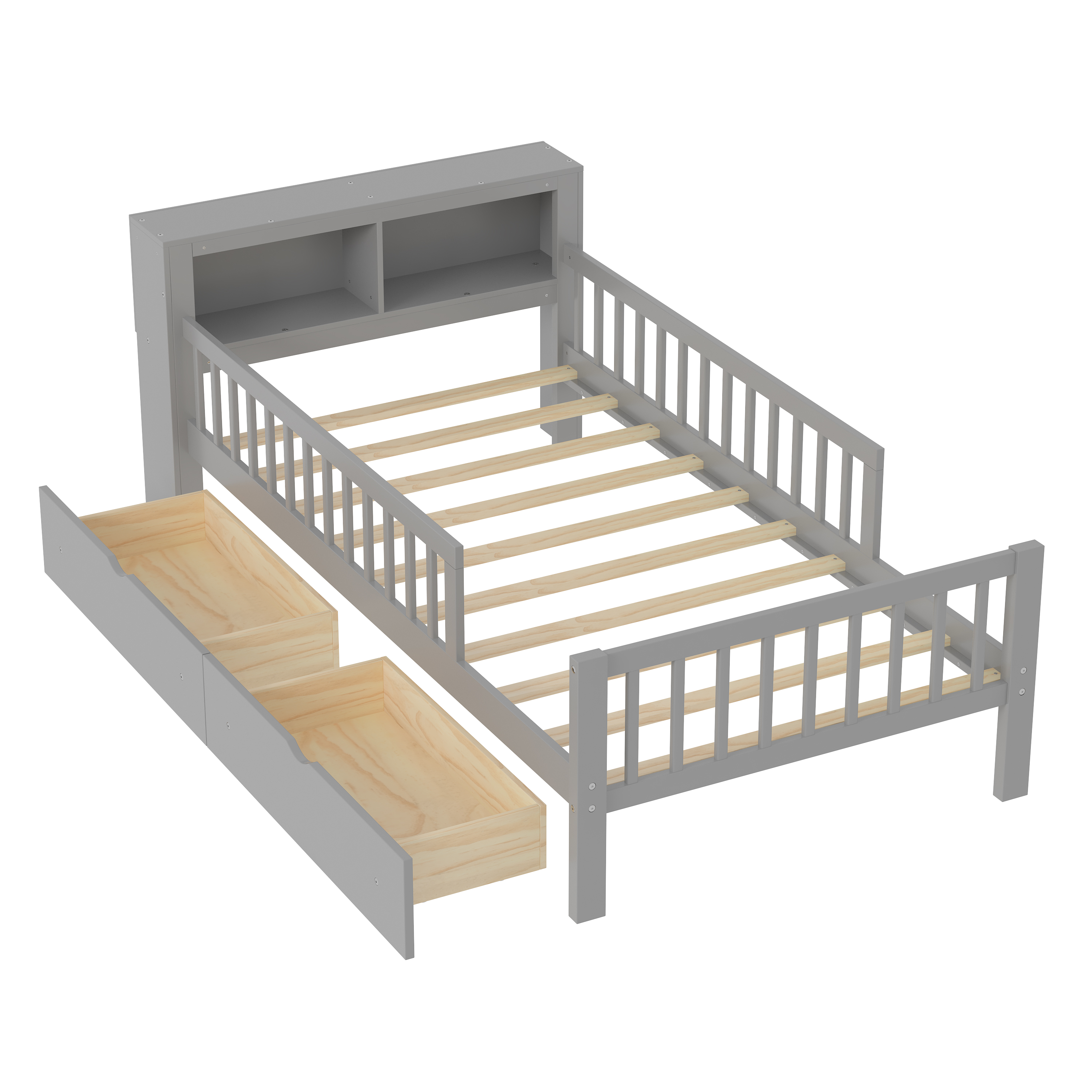 Twin Size Bed Storage Headboard