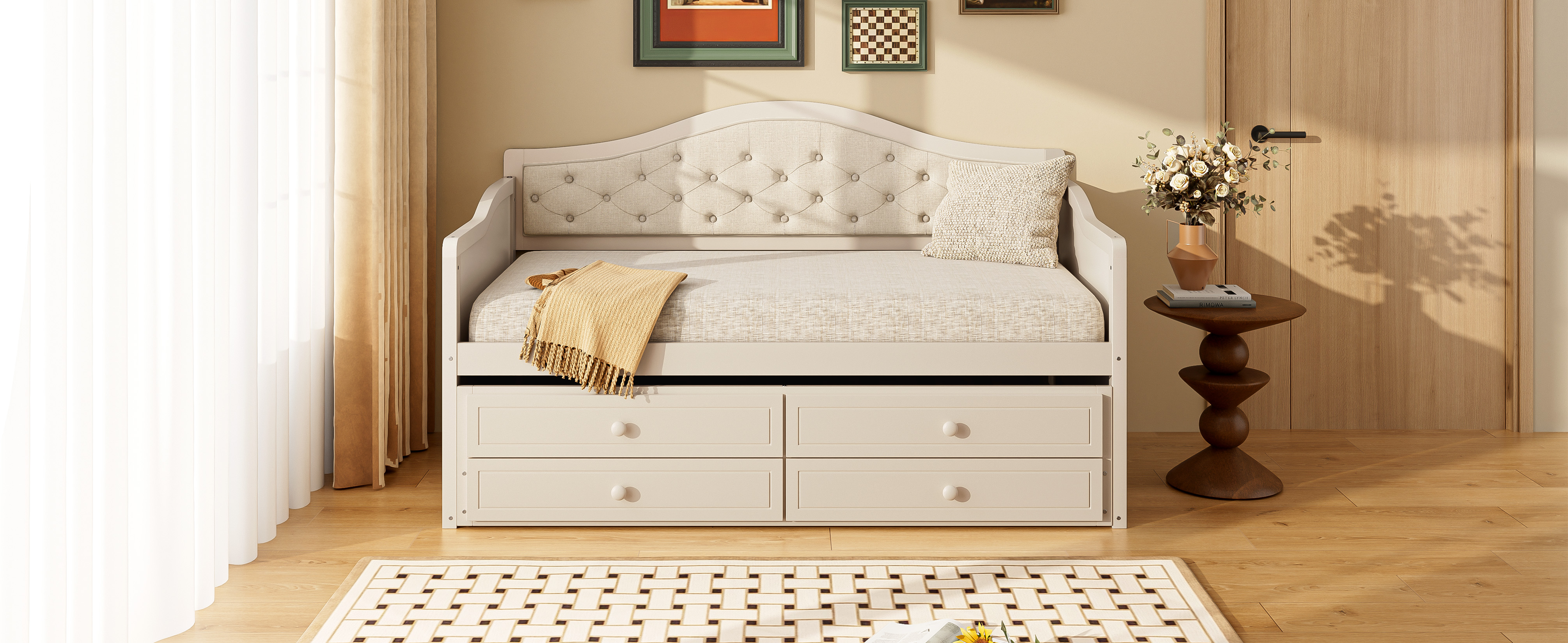 Twin Daybed With Trundle And Storage Drawers