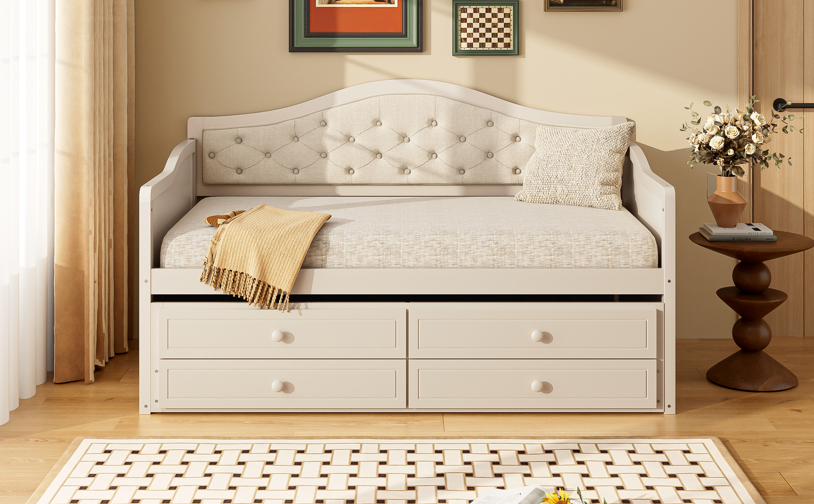 Twin Daybed With Trundle And Storage Drawers