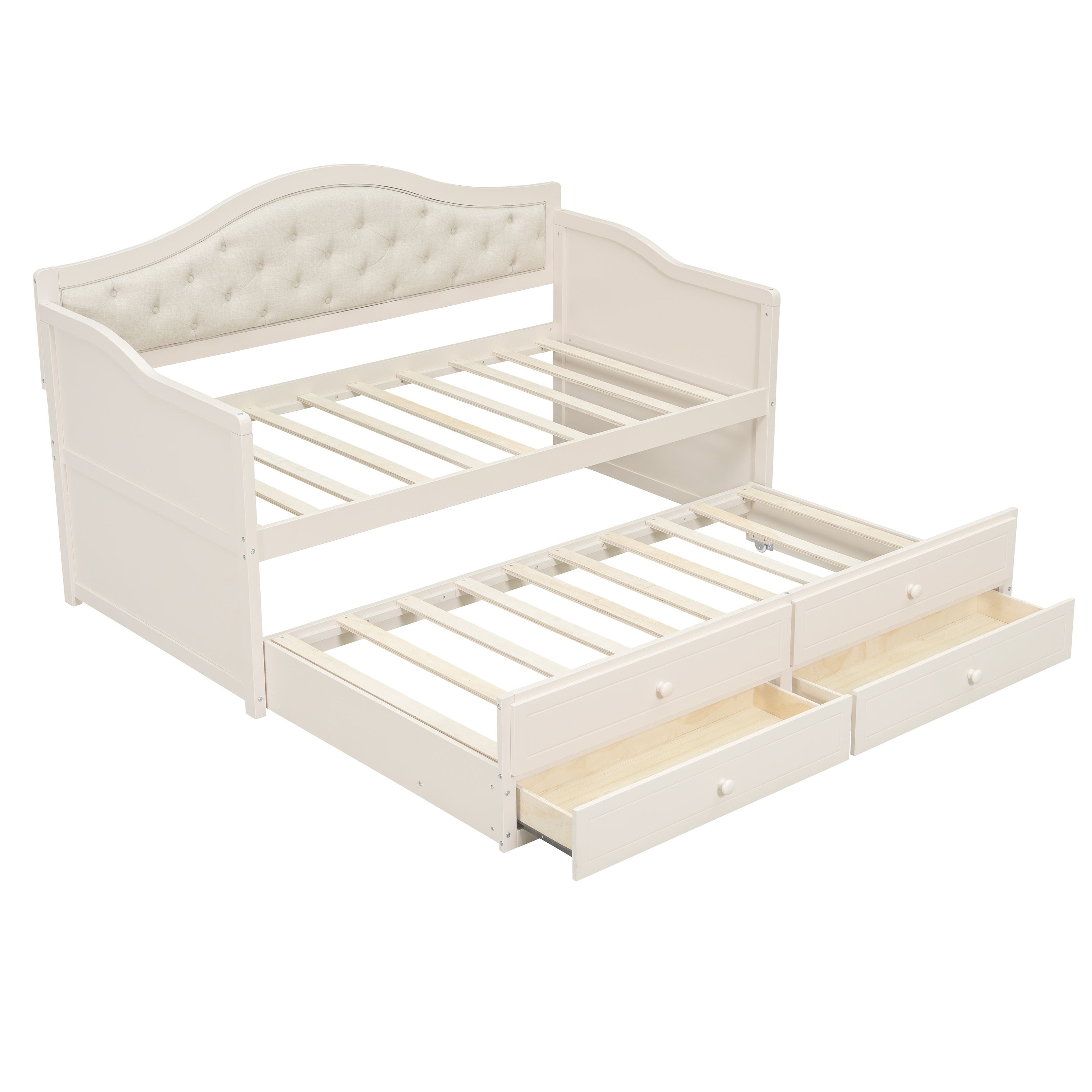 Twin Daybed With Trundle And Storage Drawers