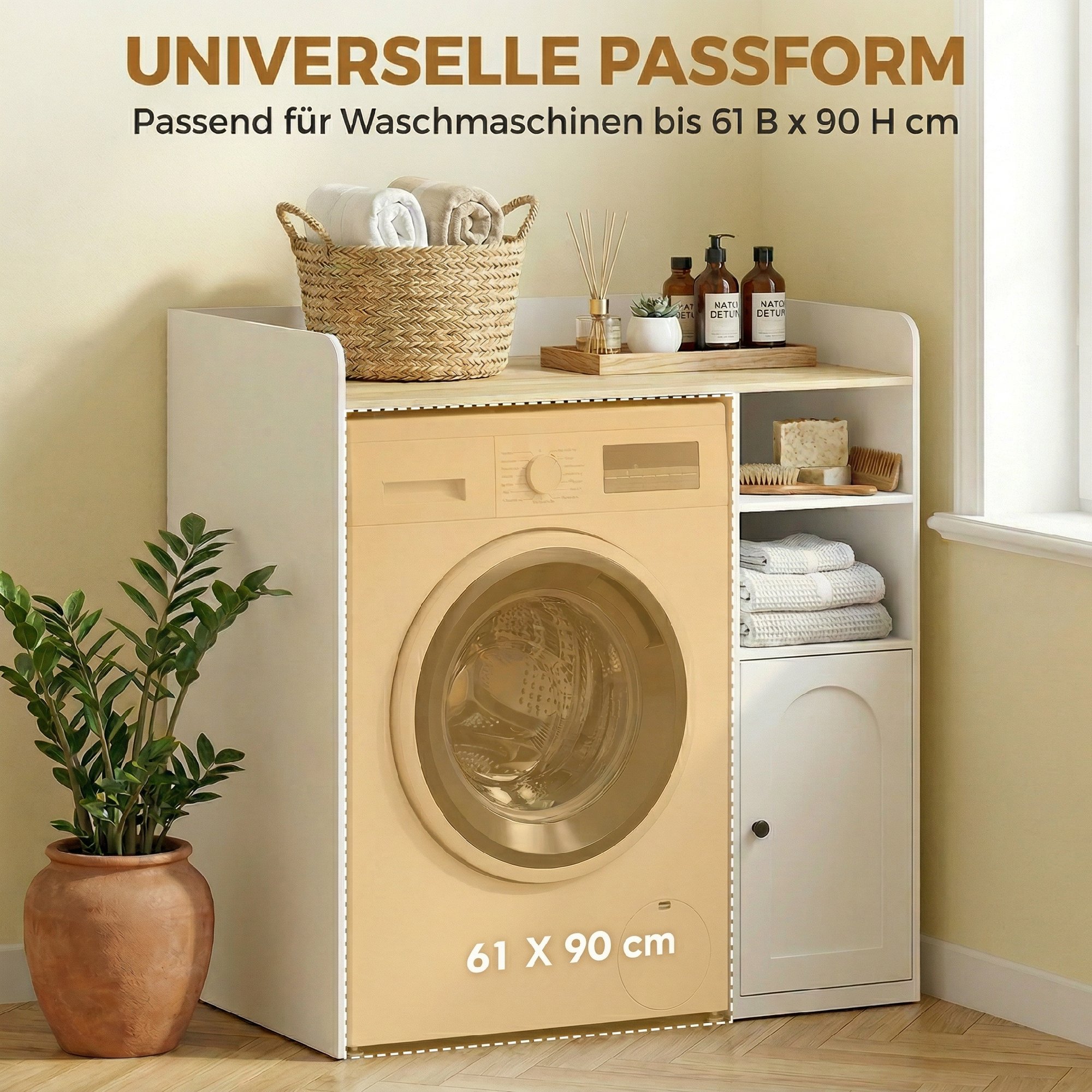 Schrank Über Der Waschmaschine Mit Soft-Close