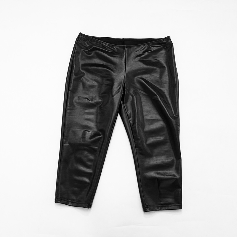 Womens Capri Pants Solid-color Patchwork