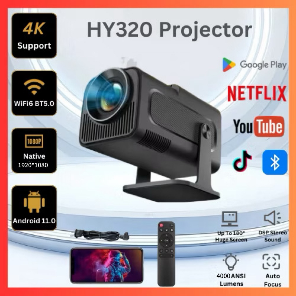True 300 Lumens Compact Short-throw Overseas Projector