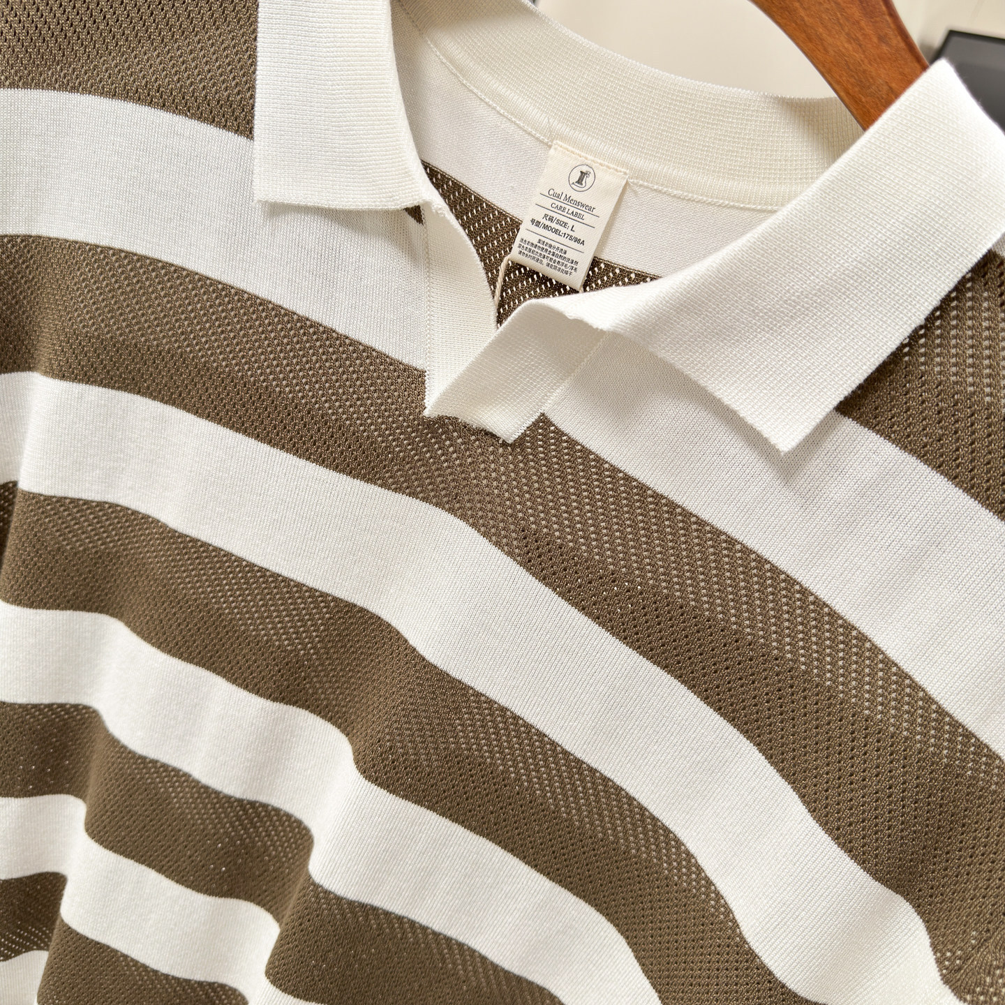 Polo Shirt Mens Short-Sleeve Knitted