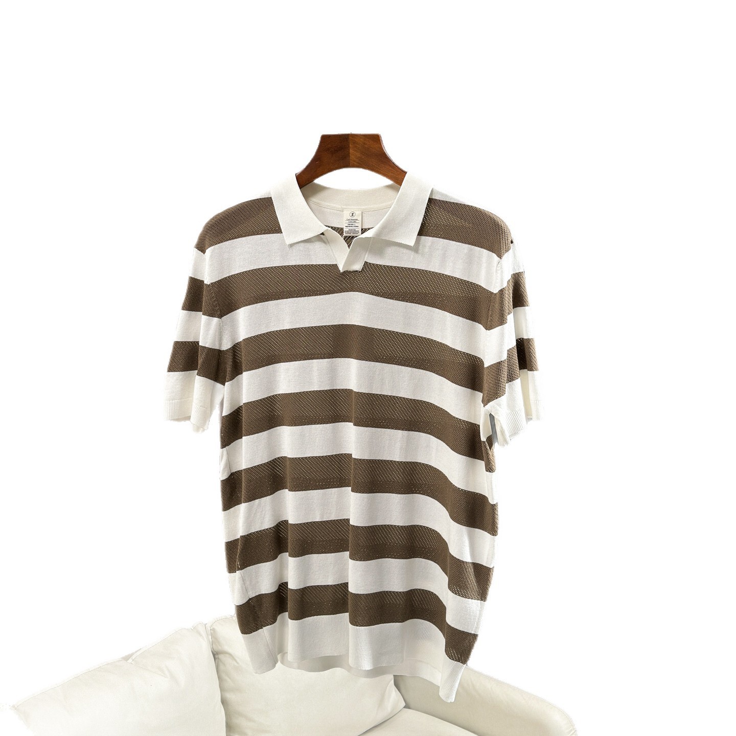 Polo Shirt Mens Short-Sleeve Knitted