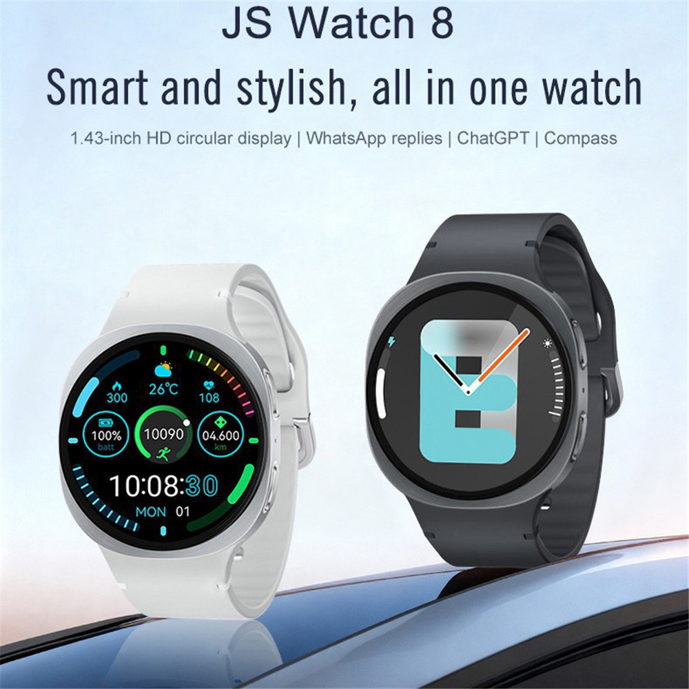 JS Watch8 Smartwatch 1.43-inch Round Screen