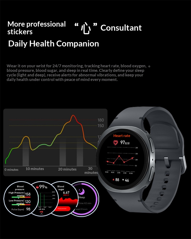 JS Watch8 Smartwatch 1.43-inch Round Screen