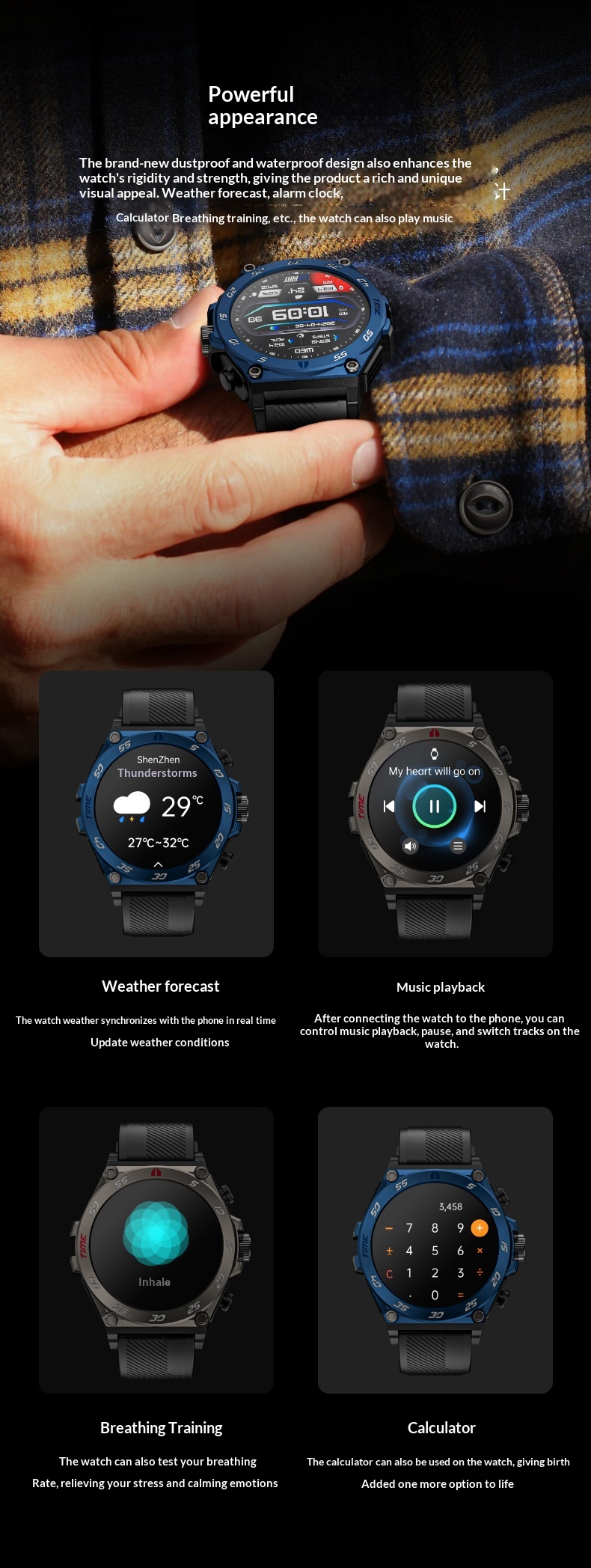 Smartwatch With Bluetooth Calling And TWS Earbuds In One