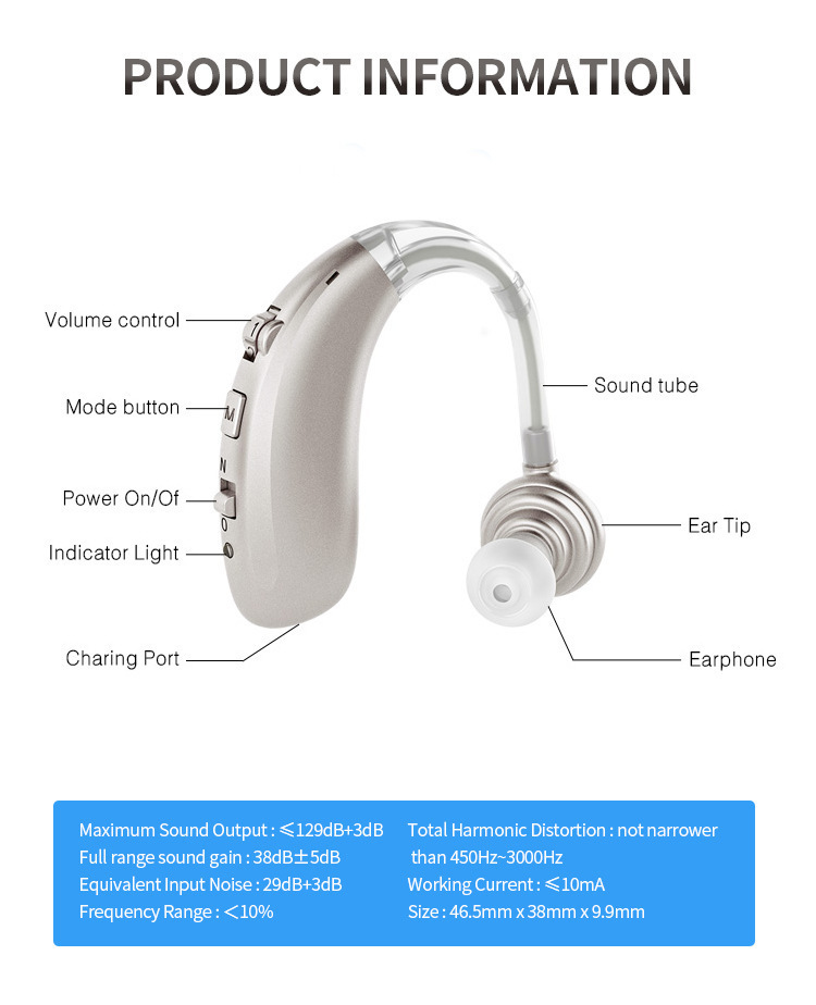 Rechargeable USB Hearing Aid