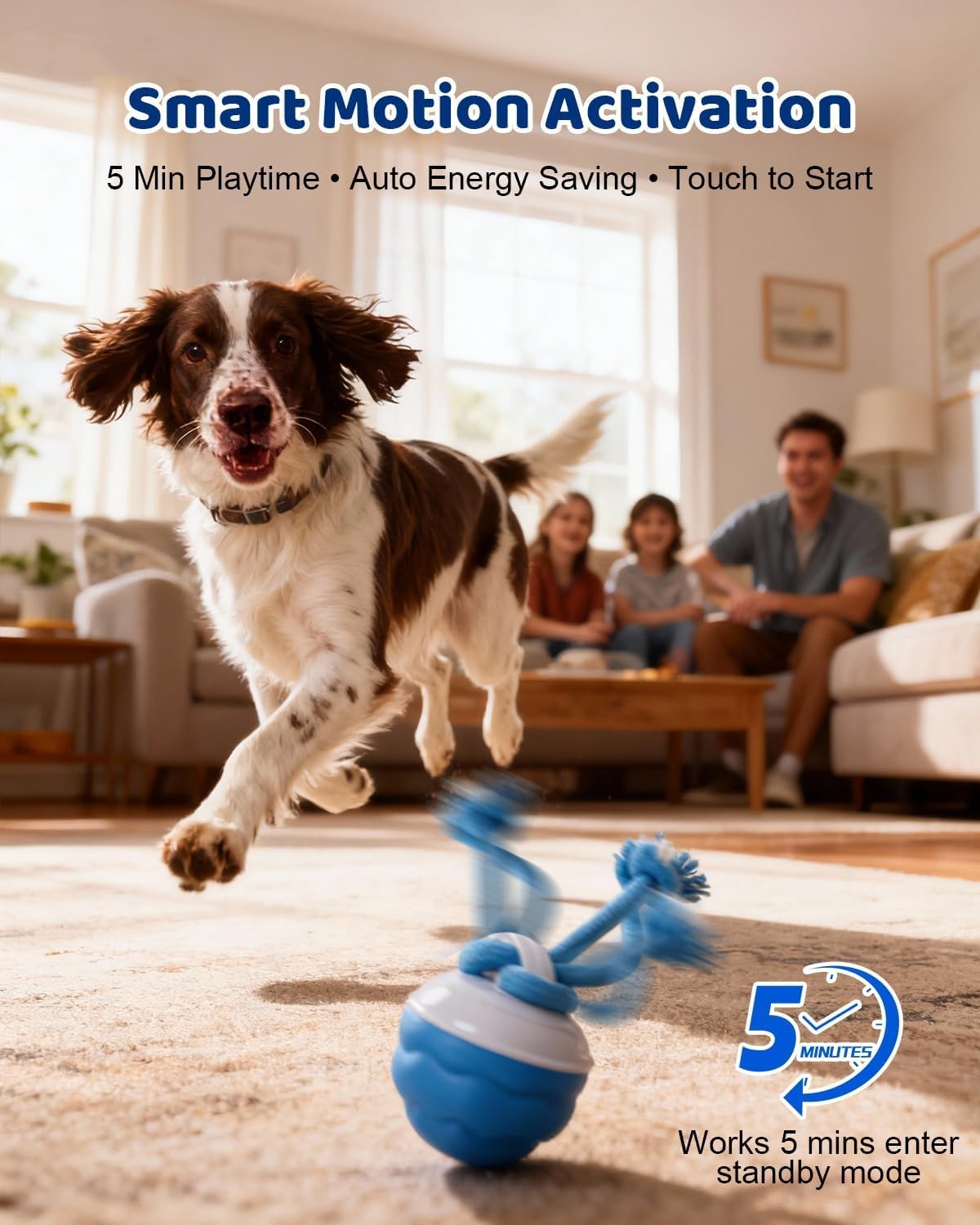 Interactive Dog Toy With Rope