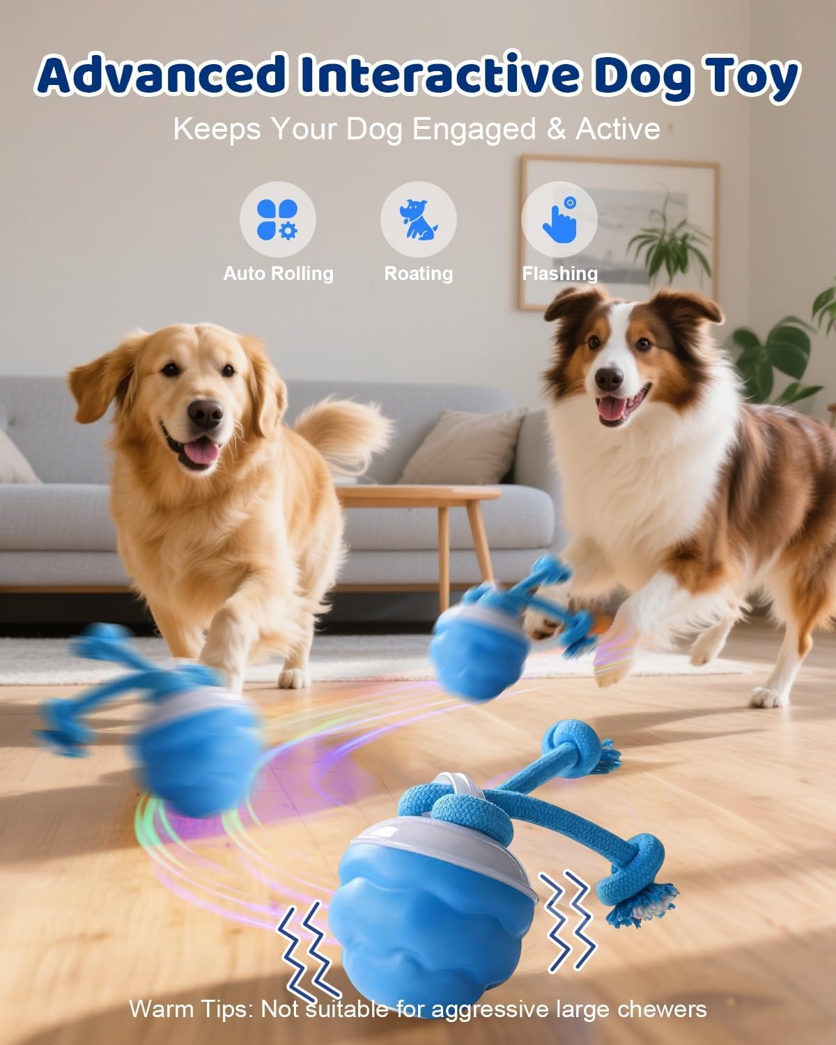 Interactive Dog Toy With Rope