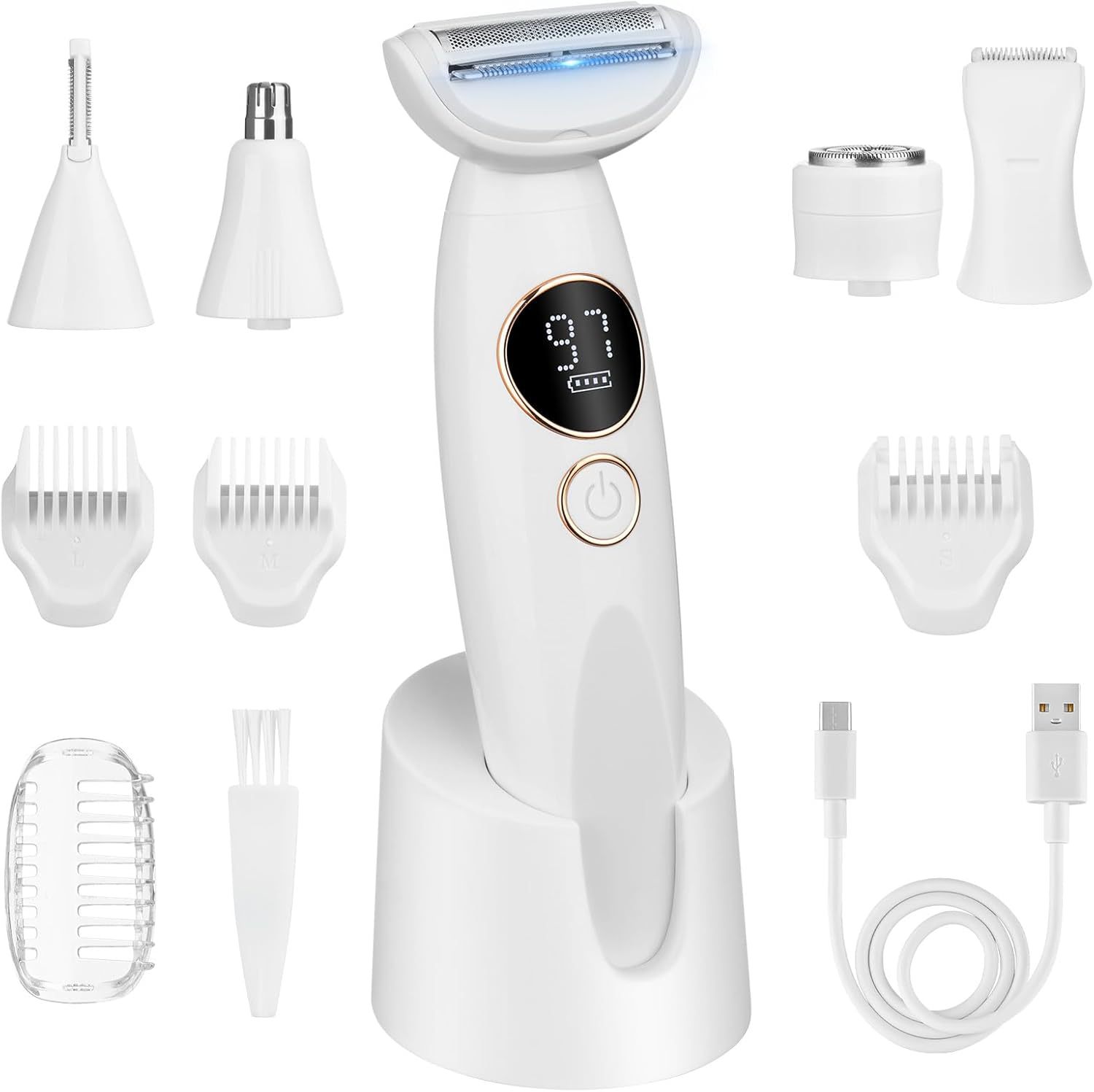 Electric Shaver 4-in-1 Rechargeable Trimmer