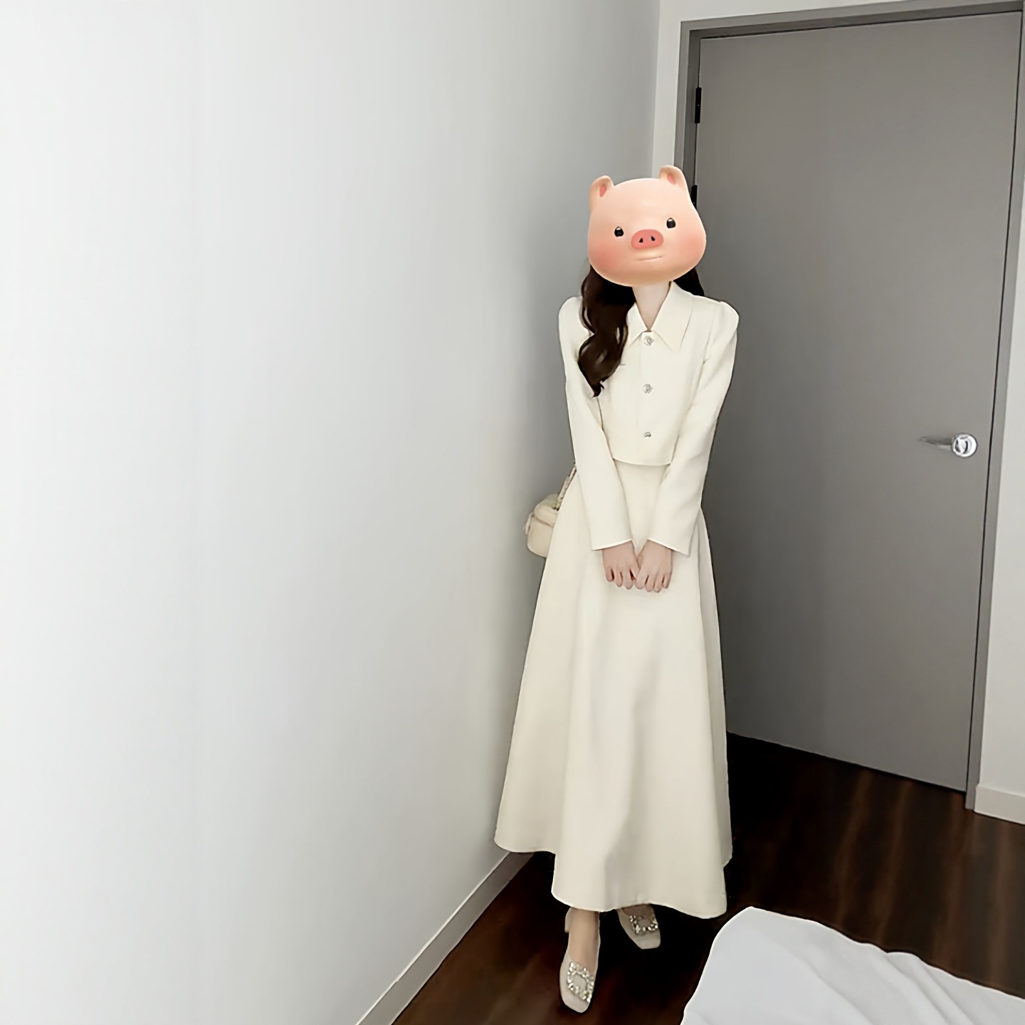Womens Autumn Coat And Skirt Set
