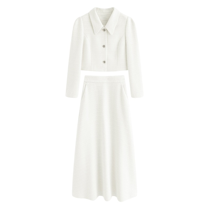 Womens Autumn Coat And Skirt Set