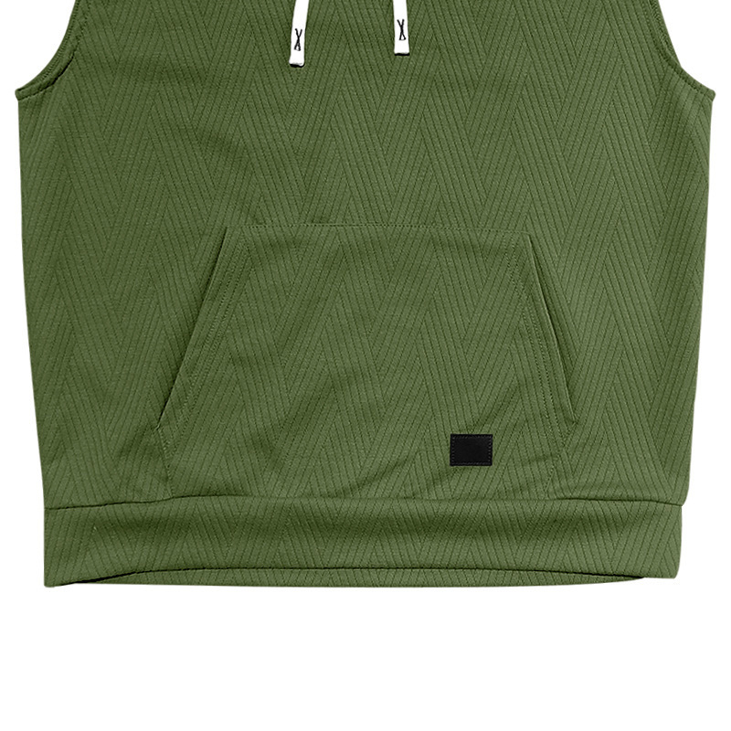 Hooded Vest And Shorts Set