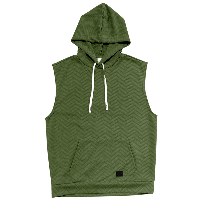 Hooded Vest And Shorts Set