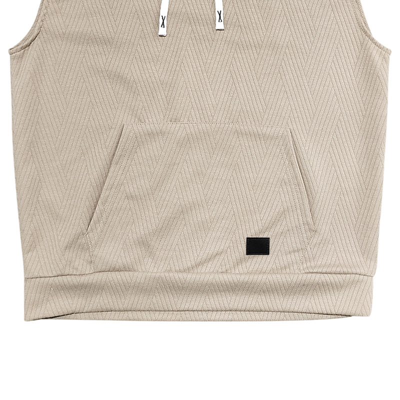 Hooded Vest And Shorts Set