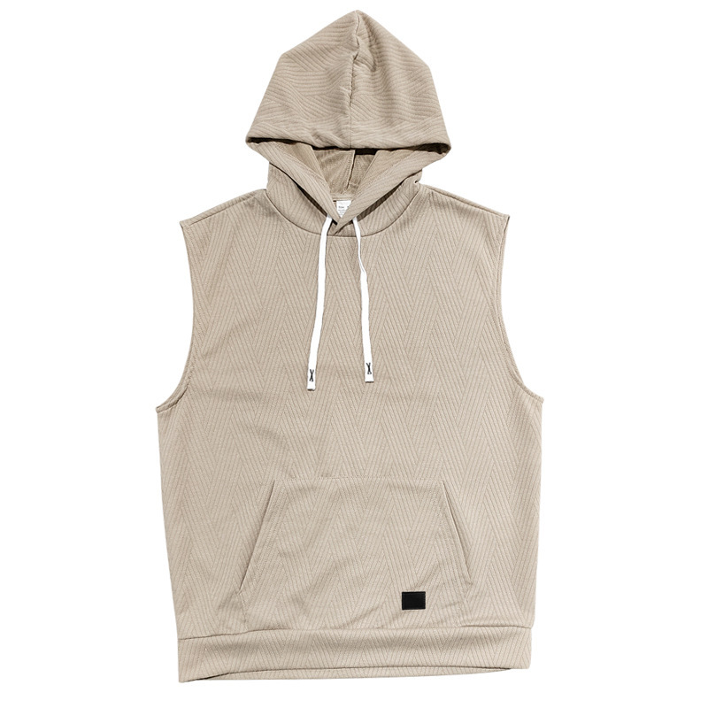 Hooded Vest And Shorts Set