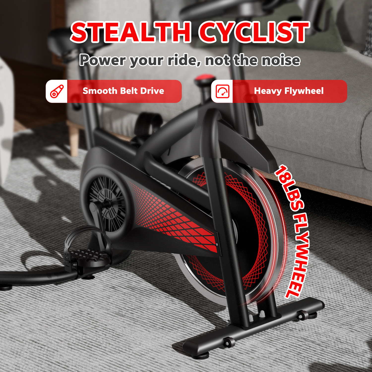 Exercise Bike with Adjustable Magnetic Resistance