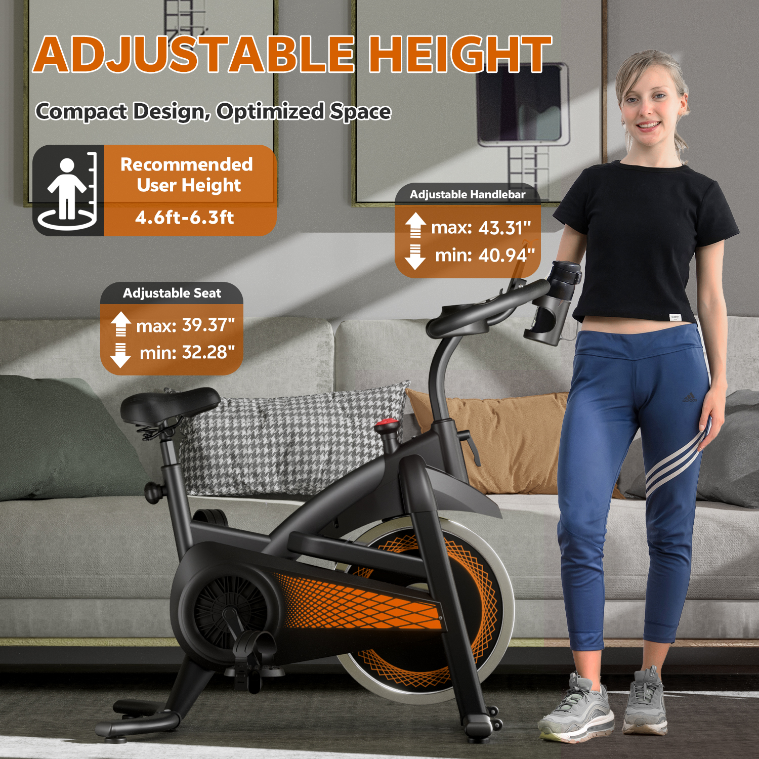Exercise Bike with Adjustable Magnetic Resistance