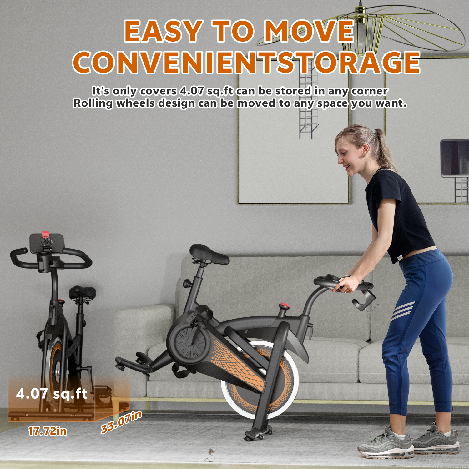 Exercise Bike with Adjustable Magnetic Resistance